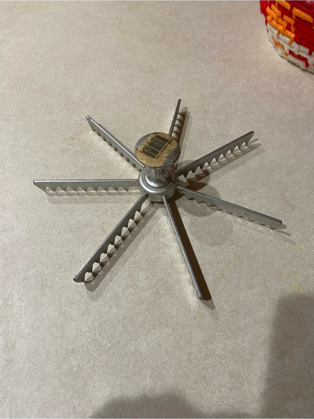 Vintage Heavy Duty Marker Pie Cake Cutter 7 Slices Stainless Steel Kitchen Tool